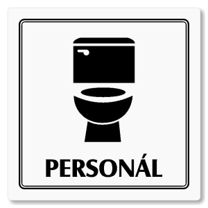 WC personál, 80x80mm, bílá, Utah
